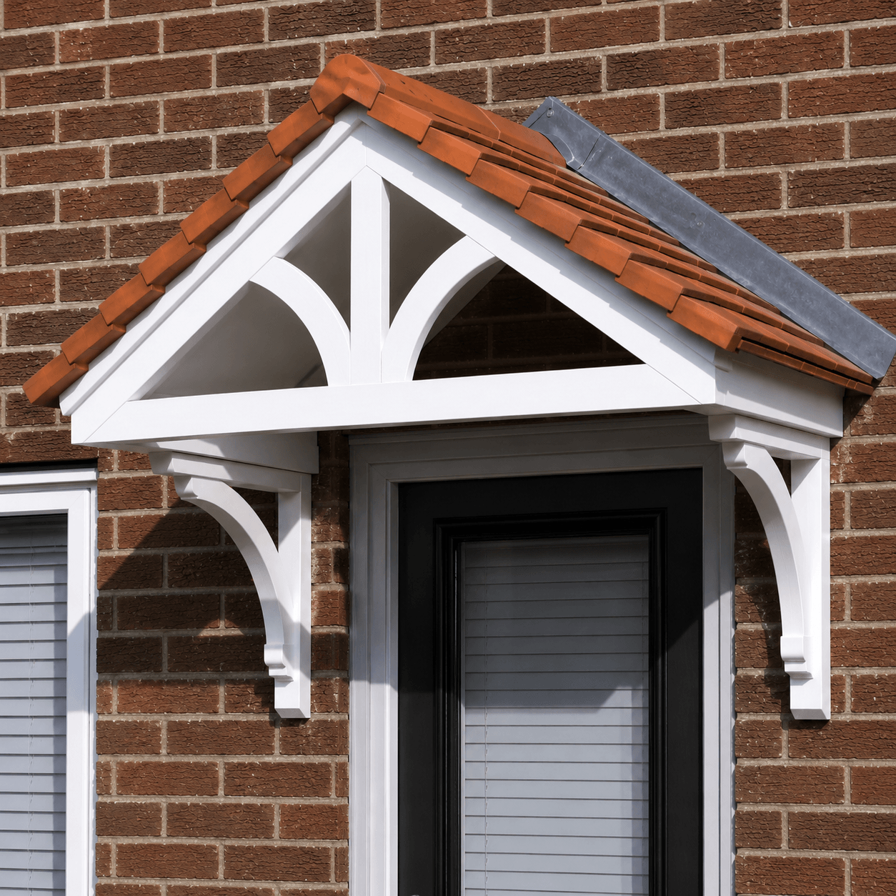 730mm Cheltenham Fleur-De-Lys Over Door Canopy 1520mm includes 2x Brackets image